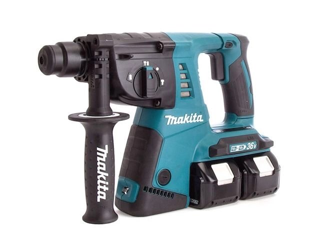 Аккум. перфоратор MAKITA LXT DHR 263 RF4 в чем. (18+18 В, 4 акк., 3.0 А/ч Li-Ion, 2.5 Дж, вес 4.9 кг, быстросъемн.) от компании ООО "ИнструментЛюкс" - фото 1