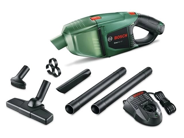 Аккум. пылесос BOSCH EasyVac 12 в кор. + аксессуары (12.0 В, 1 акк., 2.5 А/ч, Li-Ion, 0,35 л, класс: L, самоочистка: от компании ООО "ИнструментЛюкс" - фото 1