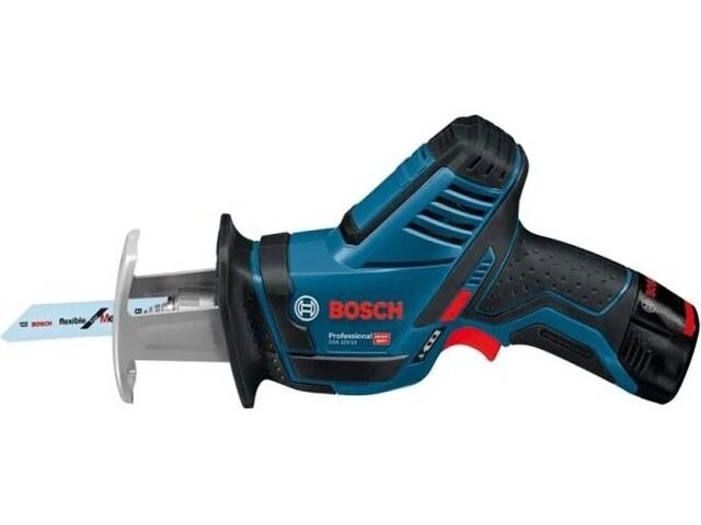 Аккум. сабельная пила BOSCH GSA 12V-14 в кор. (12.0 В, 1 акк., 2.0 А/ч, Li-Ion, дерево до 65 мм, металл до 10 мм) от компании ООО "ИнструментЛюкс" - фото 1