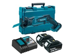 Аккум. сабельная пила MAKITA LXT DJR 183 RFE в кейсе (18.0 В, 2 акк., 3.0 А/ч, Li-Ion, дерево до 50 мм, металл до 50 мм)