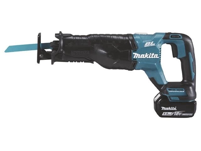 Аккум. сабельная пила MAKITA LXT DJR 187 RTE в чем. (18.0 В, 2 акк., 5.0 А/ч, Li-Ion, дерево до 255 мм, металл до 20 мм) от компании ООО "ИнструментЛюкс" - фото 1