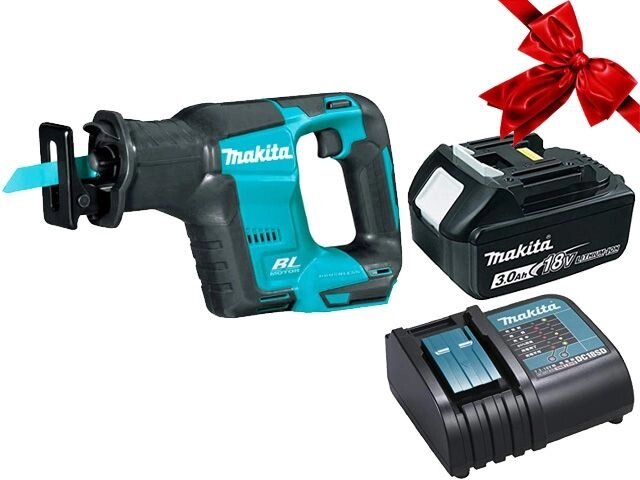 Аккум. сабельная пила MAKITA LXT DJR 188 Z в кор. + АКЦИЯ (BL1830B + DC18SD) (18.0 В, 1 акк., 3.0 А/ч, Li-Ion, дерево от компании ООО "ИнструментЛюкс" - фото 1