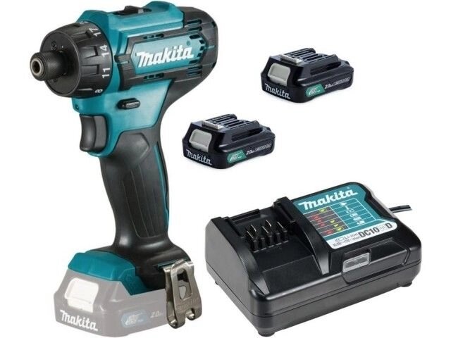 Аккум. шуруповерт MAKITA CXT DF 033 DWAE в чем. (12.0 В, 2 акк., 2.0 А/ч Li-Ion, 2 скор., 30 Нм, шурупы до 8 мм) от компании ООО "ИнструментЛюкс" - фото 1