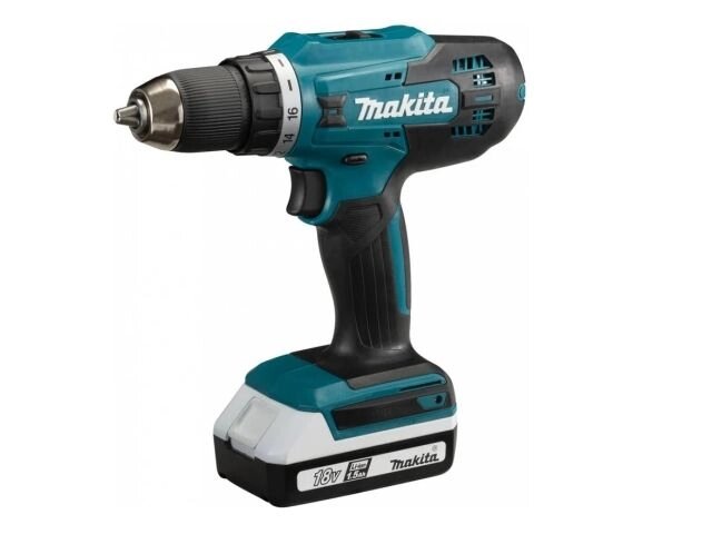 Аккум. шуруповерт MAKITA DF488D002 в кейсе (18.0 В, 2 акк., 1.5 А/ч Li-Ion, 2 скор., 42 Нм, шурупы до 13 мм) от компании ООО "ИнструментЛюкс" - фото 1