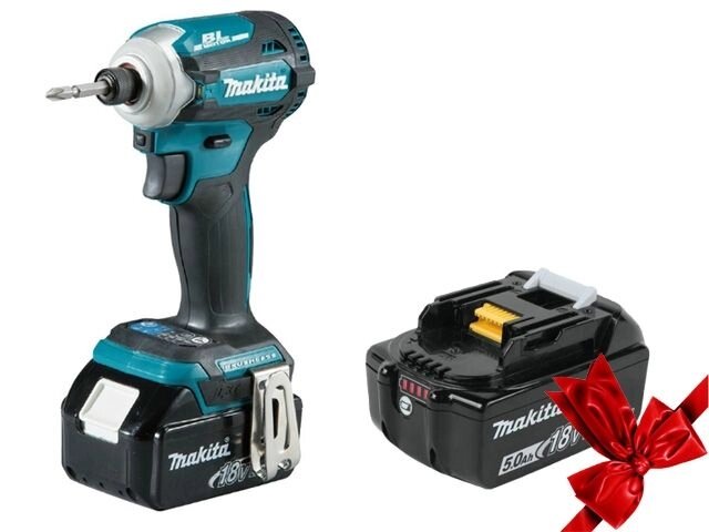 Аккум. шуруповерт MAKITA DTD 171 RFE в чем. + АКЦИЯ (BL1850B 1 шт.) (18.0 В, 3 акк., 3.0 А/ч Li-Ion, 4 скор., 180 Нм, от компании ООО "ИнструментЛюкс" - фото 1