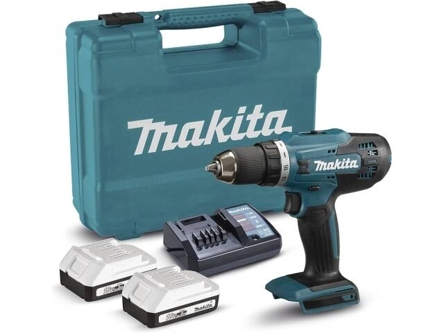 Аккум. шуруповерт MAKITA LXT DF488D004 в кейсе (18.0 В, 2 акк., 2.0 А/ч Li-Ion, 2 скор., 42 Нм, шурупы до 13 мм, з/у) от компании ООО "ИнструментЛюкс" - фото 1