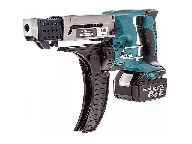 Аккум. шуруповерт MAKITA LXT DFR 550 RFE в чем. (18.0 В, 2 акк., 3.0 А/ч Li-Ion, 1 скор., 40 Нм, шурупы до 4 мм) от компании ООО "ИнструментЛюкс" - фото 1