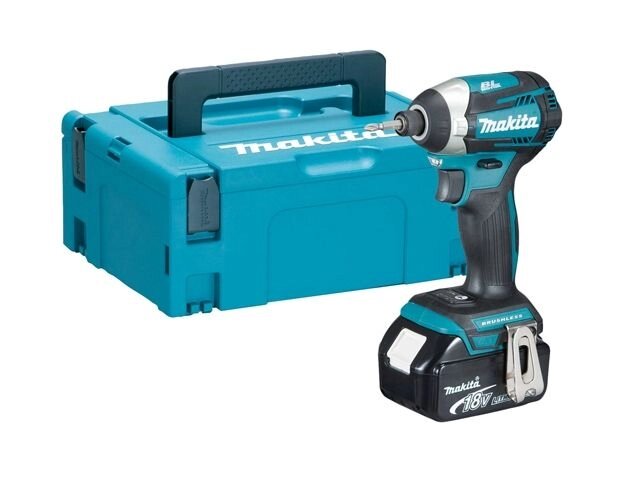 Аккум. шуруповерт MAKITA LXT DTD 154 RFE в чем. (18.0 В, 2 акк., 3.0 А/ч Li-Ion, 3 скор., 175 Нм, шурупы до 13 мм) от компании ООО "ИнструментЛюкс" - фото 1