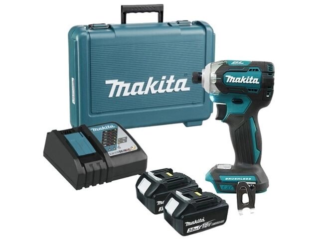 Аккум. шуруповерт MAKITA LXT DTD 170 RFE в чем. (18.0 В, 2 акк., 3.0 А/ч Li-Ion, 4 скор., 170 Нм, шурупы до 13 мм) от компании ООО "ИнструментЛюкс" - фото 1