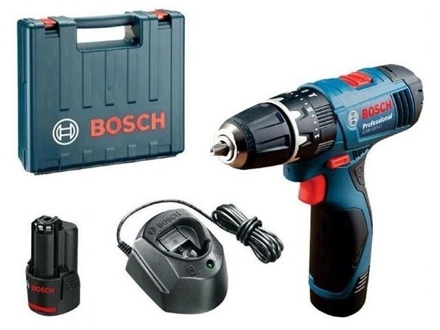 Аккум. ударная дрель-шуруповерт BOSCH GSB 120-LI в чем. (12.0 В, 2 акк., 2.0 А/ч Li-Ion, 2 скор., 28 Нм, шурупы до 7 от компании ООО "ИнструментЛюкс" - фото 1