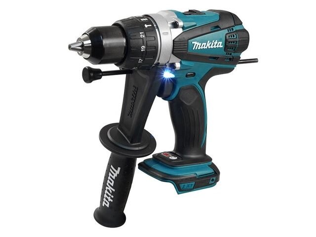 Аккум. ударная дрель-шуруповерт MAKITA LXT DHP 458 Z в кор. (18.0 В, БЕЗ АККУМУЛЯТОРА, 2 скор., 91 Нм, шурупы до 10 мм, от компании ООО "ИнструментЛюкс" - фото 1