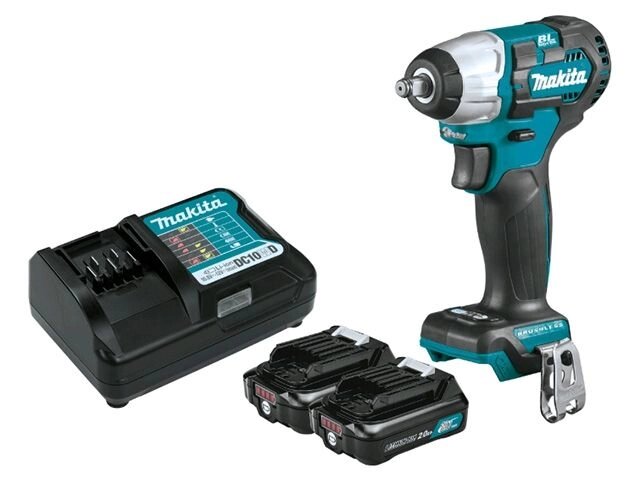 Аккум. ударный гайковерт MAKITA CXT TW 161 DWAE в чем. (12.0 В, 2 акк., 2.0 А/ч Li-Ion, посадочн. квадрат 1/2 ", 165 от компании ООО "ИнструментЛюкс" - фото 1