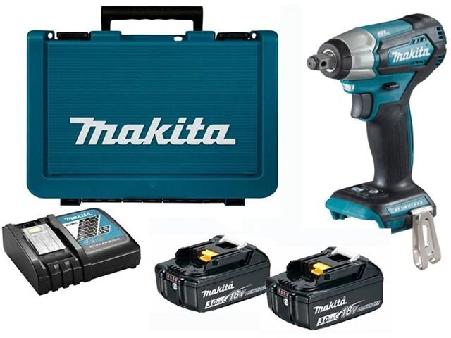 Аккум. ударный гайковерт MAKITA LXT DTW 181 RFE в чем. (18.0 В, 2 акк., 3.0 А/ч Li-Ion, посадочн. квадрат 1/2 ", 180 от компании ООО "ИнструментЛюкс" - фото 1