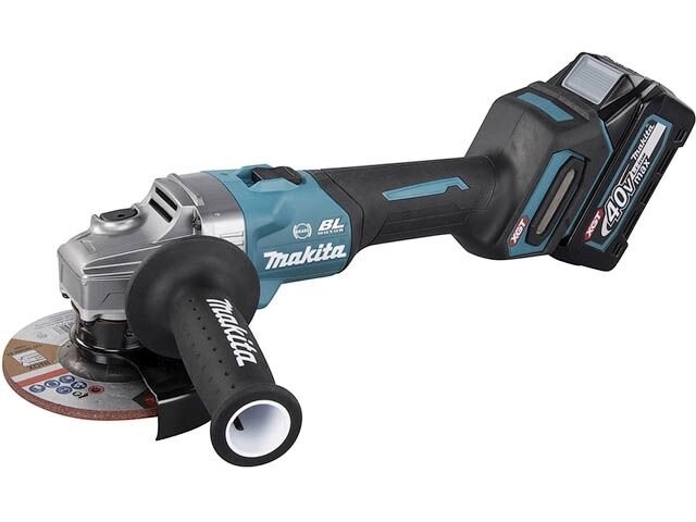 Аккум. углошлифмашина MAKITA XGT GA 005 GM 201 MAKPAC (40.0 В, 2 акк., 4.0 А/ч, Li-Ion, диск 115х22.0 мм, вибро) от компании ООО "ИнструментЛюкс" - фото 1