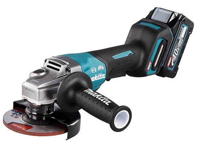 Аккум. углошлифмашина MAKITA XGT GA 013 GM 201 (40В, 125 мм, 8500 об/м, клав. (2x4.0Ач, DC40RA, Makpac4)) от компании ООО "ИнструментЛюкс" - фото 1