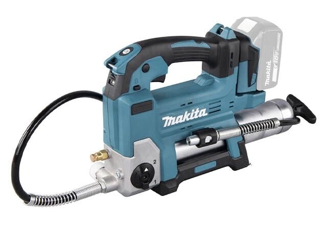 Аккумуляторный шприц для смазки MAKITA LXT DGP180Z (18 V LXT, 69мПа, 12/8/7 л/м, шланг 1,2м, 2 реж -145/290 л/мин, от компании ООО "ИнструментЛюкс" - фото 1