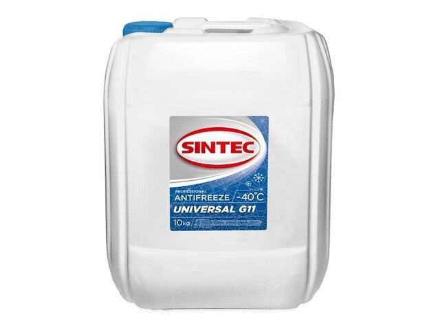 Антифриз Sintec-40 G11 Universal (синий) 10кг от компании ООО "ИнструментЛюкс" - фото 1