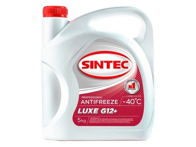 Антифриз Sintec-40 G12 plus Lux (красный) 5кг от компании ООО "ИнструментЛюкс" - фото 1