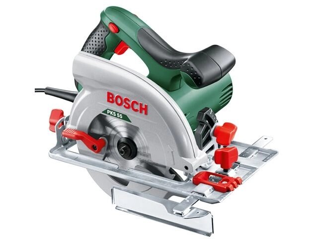 Циркулярная пила BOSCH PKS 55 в кор. (1200 Вт, 160х20 мм, до 55 мм) от компании ООО "ИнструментЛюкс" - фото 1