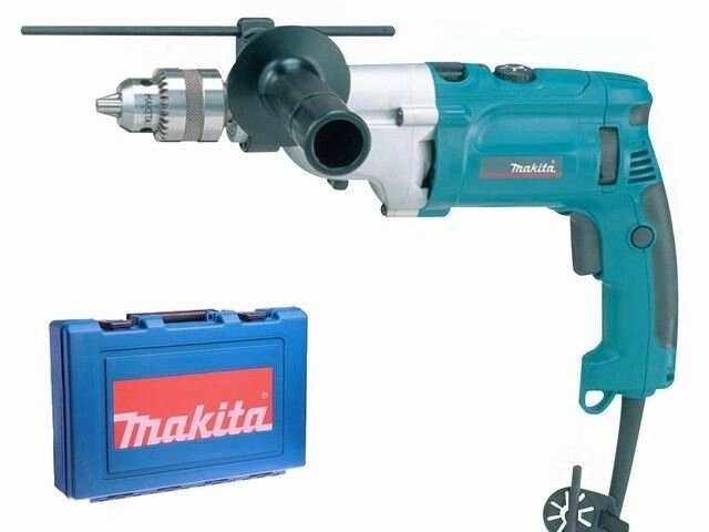 Дрель ударная MAKITA HP 2070 в чем. (1010 Вт, патрон ЗВП, 2 скор.) от компании ООО "ИнструментЛюкс" - фото 1