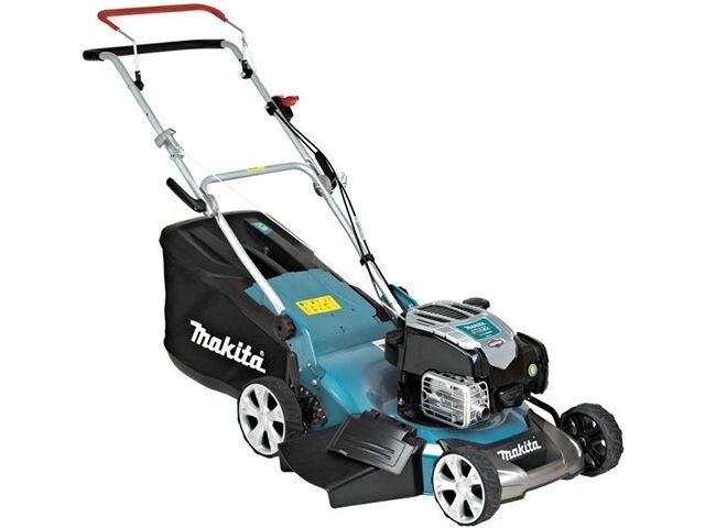 Газонокосилка бензиновая MAKITA PLM 4630 N2 (3.5 л. с., шир. 460 мм, выс. 20-75 мм, мульчир. стальн. корпус, от компании ООО "ИнструментЛюкс" - фото 1