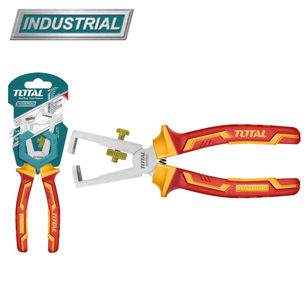 Клещи для снятия изоляции диэлектрические 160 мм TOTAL THTIP2661 от компании ООО "ИнструментЛюкс" - фото 1