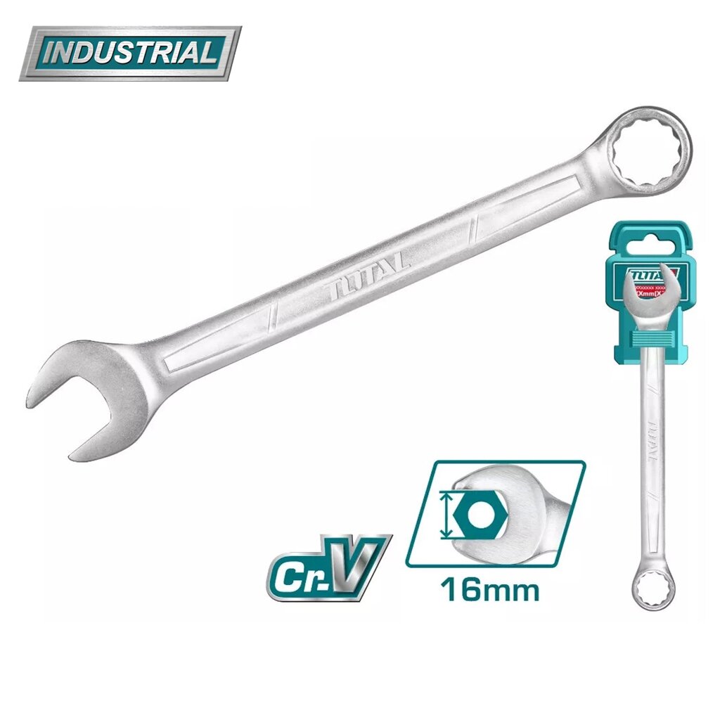 Ключ комбинированный 16 мм TOTAL TCSPA161 от компании ООО "ИнструментЛюкс" - фото 1