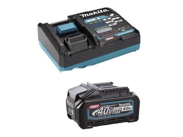 Комплект аккумулятор 40.0В  BL4040 XGT + зарядное устройство DC40RA XGT в кор. (MAKITA) от компании ООО "ИнструментЛюкс" - фото 1