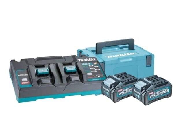 Комплект аккумулятор XGT PSK 40V (BL4040 x 2 шт) + зарядное DC40RB MAKITA от компании ООО "ИнструментЛюкс" - фото 1