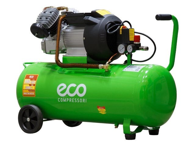 Компрессор ECO AE-705-3 (440 л/мин, 8 атм, коаксиальный, масляный, ресив. 70 л, 220 В, 2.20 кВт) от компании ООО "ИнструментЛюкс" - фото 1