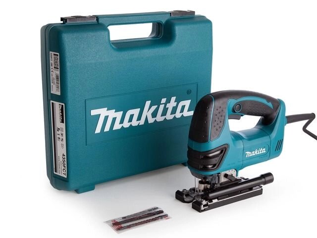 Лобзик электрический MAKITA 4350 FCT в чем. + набор пилок (720 Вт, пропил до 135 мм, подсветка) от компании ООО "ИнструментЛюкс" - фото 1