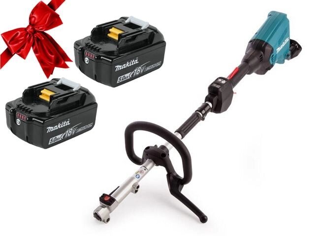 Мультидвигатель аккум. MAKITA DUX 60 Z + АКЦИЯ (BL1850B 2 шт.) (18+18 В, 2 акк., 5.0 А/ч, Li-Ion, вес 4.1 кг) от компании ООО "ИнструментЛюкс" - фото 1