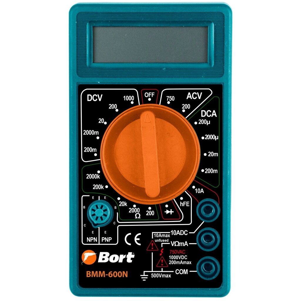 Мультиметр цифровой Bort BMM-600N от компании ООО "ИнструментЛюкс" - фото 1