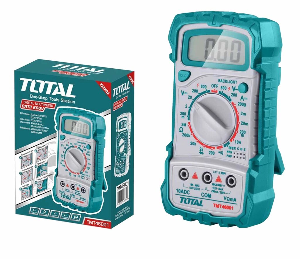 Мультиметр цифровой TOTAL TMT46001 от компании ООО "ИнструментЛюкс" - фото 1