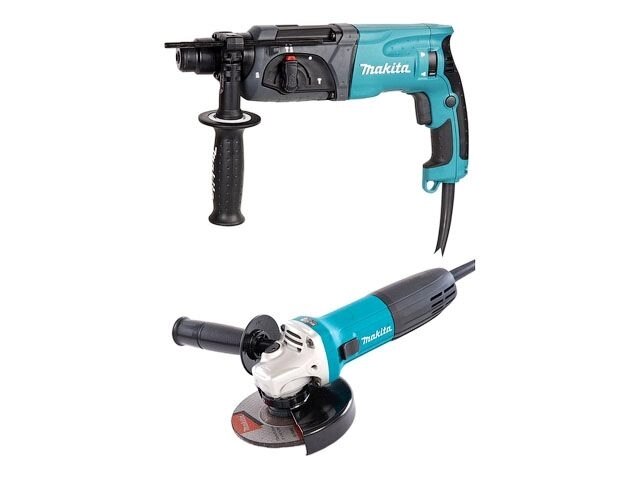 Набор электроинструмента MAKITA DK 0120 в кор. (2 пр.) (HR2470, GA5030) от компании ООО "ИнструментЛюкс" - фото 1