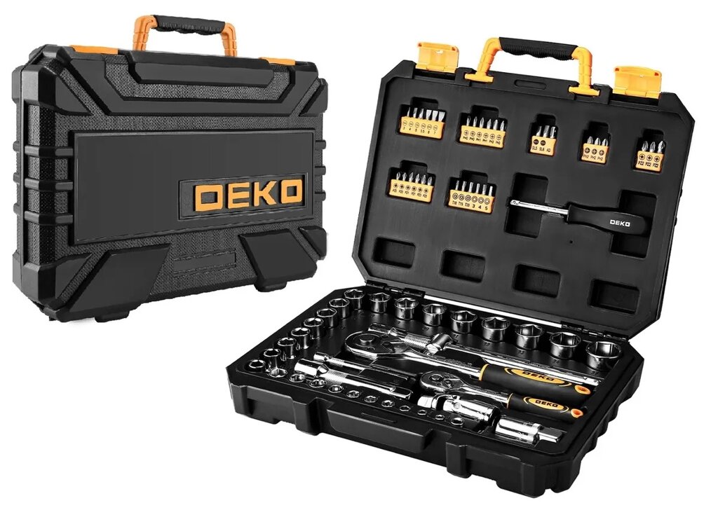 Набор инструмента для авто в чемодане DEKO DKMT72 SET 72 от компании ООО "ИнструментЛюкс" - фото 1