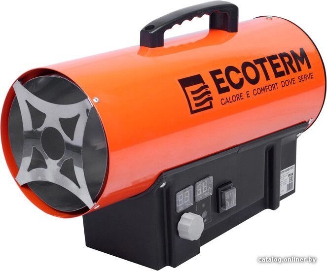 Нагреватель воздуха газ. Ecoterm GHD-50T прям., 50 кВт, термостат, переносной от компании ООО "ИнструментЛюкс" - фото 1