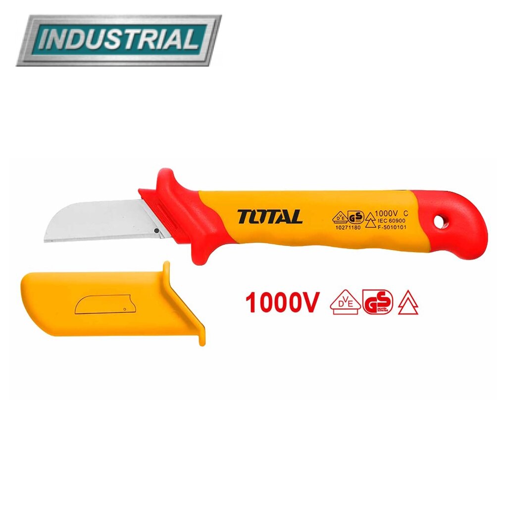 Нож для зачистки кабеля диэлектрический 180 мм TOTAL THICK1801 от компании ООО "ИнструментЛюкс" - фото 1