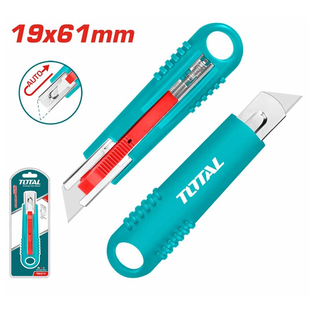 Нож строительный выдвижной TOTAL TRSUK19 от компании ООО "ИнструментЛюкс" - фото 1