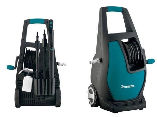 Очиститель высокого давления MAKITA HW 112 (1.60 кВт, 120 бар, 370 л/ч, возможность забора воды из бочки: Нет, рабочая от компании ООО "ИнструментЛюкс" - фото 1