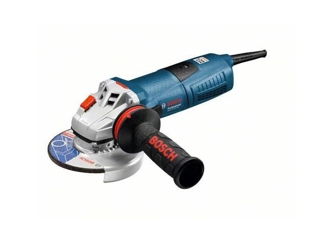 Одноручная углошлифмашина BOSCH GWS 13-125 CIE в кор. (1300 Вт, диск 125х22 мм, вибро, плавный пуск, регул. об.) от компании ООО "ИнструментЛюкс" - фото 1