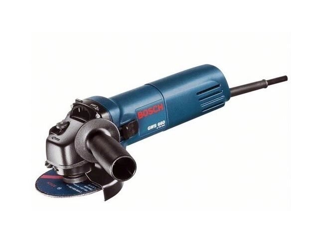 Одноручная углошлифмашина BOSCH GWS 660 в кор. (660 Вт, диск 125х22 мм, без регул. об.) от компании ООО "ИнструментЛюкс" - фото 1