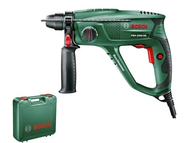 Перфоратор BOSCH PBH 2500 RE в чем. (600 Вт, 1.9 Дж, 3 реж., патрон SDS-plus, вес 2.2 кг) от компании ООО "ИнструментЛюкс" - фото 1