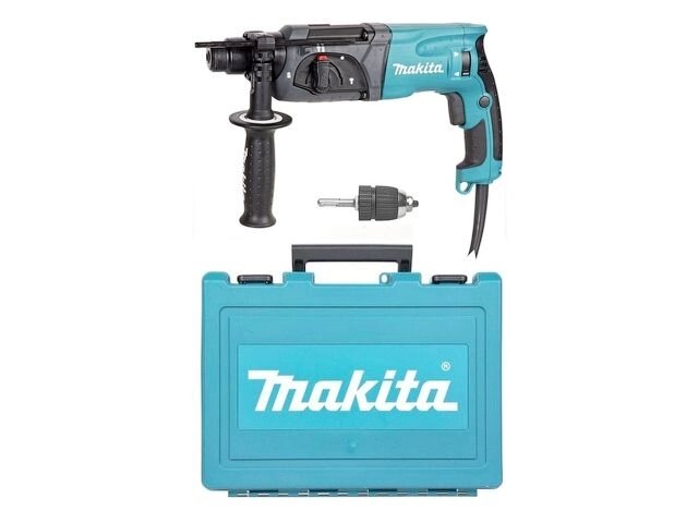 Перфоратор MAKITA HR 2470 X19 в чем. (780 Вт, 2.7 Дж, 3 реж., патрон SDS-plus, БЗП в комплекте, вес 2.6 кг) от компании ООО "ИнструментЛюкс" - фото 1