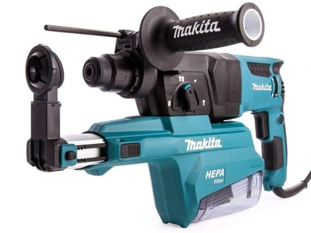 Перфоратор MAKITA HR 2652 в чем. + система пылеудаления (800 Вт, 2.2 Дж, 3 реж., патрон SDS-plus, вес 4.3 кг) от компании ООО "ИнструментЛюкс" - фото 1