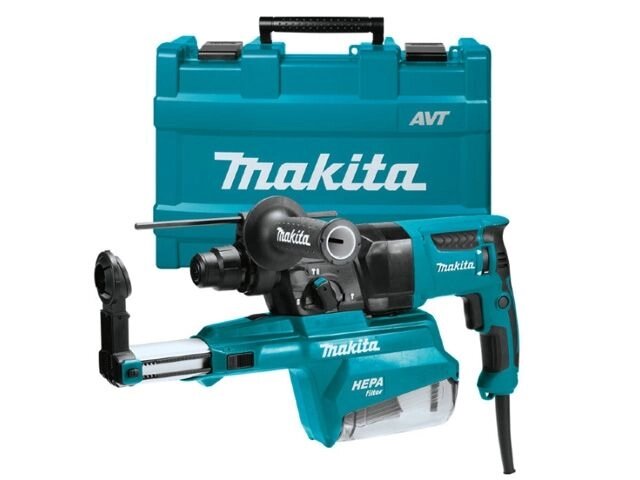 Перфоратор MAKITA HR 2653 в чем. + система пылеудаления (800 Вт, 2.2 Дж, 3 реж., патрон SDS-plus, вес 4.2 кг) от компании ООО "ИнструментЛюкс" - фото 1