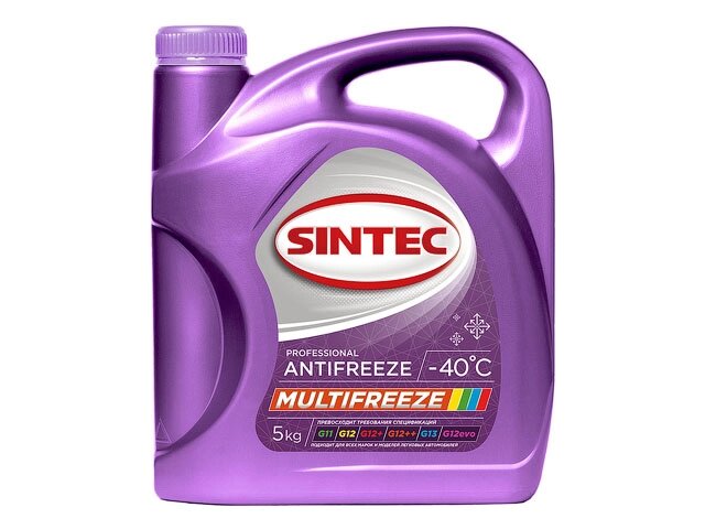 Антифриз sintec-40 MULTI freeze 5кг - распродажа