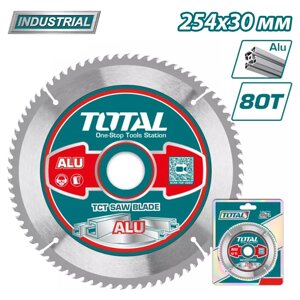 Диск пильный по алюминию D 254х30 мм 80T TOTAL TAC233728