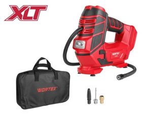 Аккум. компрессор WORTEX CTI 1811 в кор. ALL1 XLT SOLO 18 В, 11 бар, 12 л/мин (160 PSI / 1100 кПа, цифровой манометр,