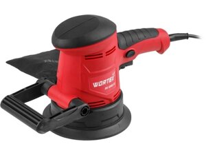 Эксцентриковая шлифмашина WORTEX LX RS 1245-1 E в кор. 450 Вт, 125 мм, 3000-13000 об/мин (Амплитуда колебаний, мм: 1,8)